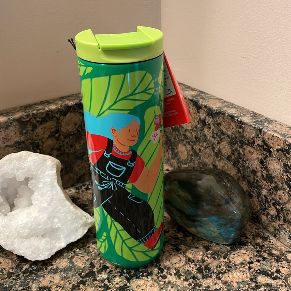 Starbucks Limited Edition Monyee Chau Artist 16oz Stainless Hot/Cold Tumbler NWT - Picture 10 of 11
